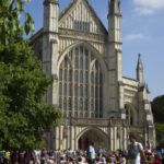 Winchester cathedral summer crowds